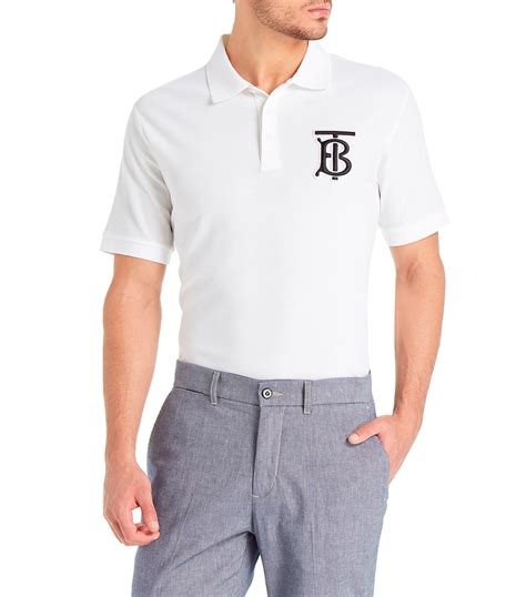 polo burberry con lobo bianco|Burberry Playera Tipo Polo Con Cuello Italiano .